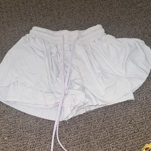 Powder blue automet flowy shorts xs